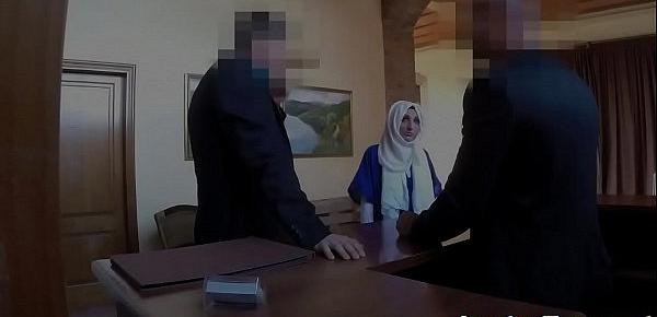 Hijab wearing arab gets throatfucked